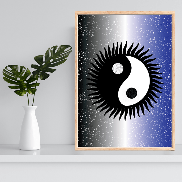 Impression Yin et Yang - Décoration Murale Harmonie / Yin and Yang Print - Harmony Wall Decor