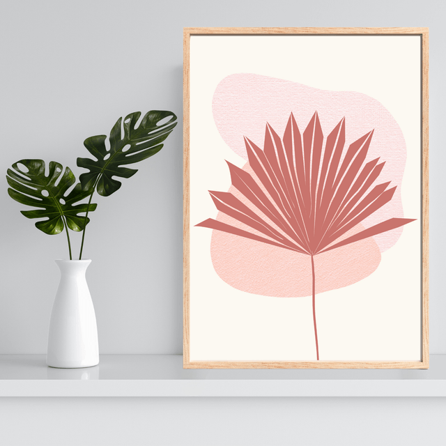 Impression Feuilles Botaniques Minimalistes - Décoration Murale Élégante / Minimalist Botanical Leaf Spread Print - Elegant Wall Decor