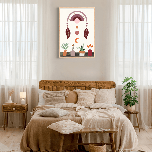 Impression Art Attrape-Rêves Bohème - Décoration Murale Éthérée / Boho Dream Catcher Art Print - Ethereal Wall Decor