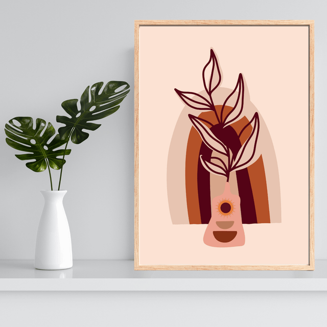 Impression Plante Botanique Bohème - Art Mural Inspiré par la Nature / Botanical Boho Plant Print - Nature-Inspired Wall Art