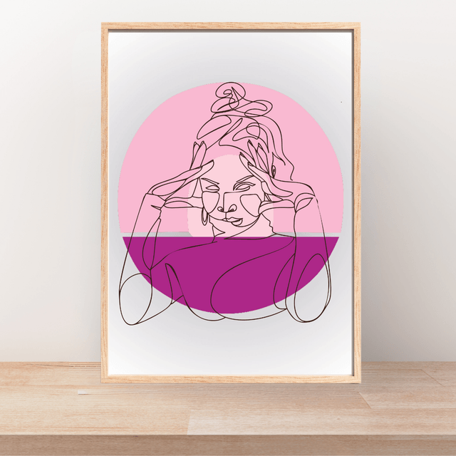 Illustration de Télépathie Féminine - Art Mystique / Intriguing Female Telepathy Illustration - Mystical Wall Art