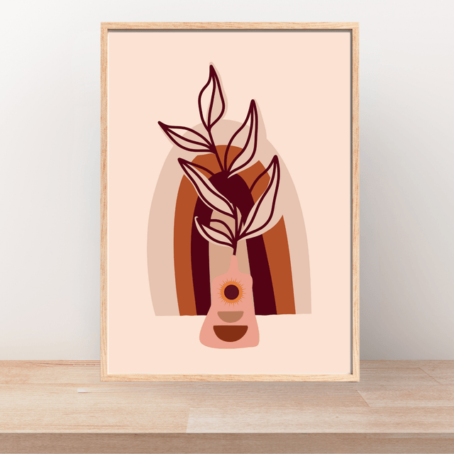 Impression Plante Botanique Bohème - Art Mural Inspiré par la Nature / Botanical Boho Plant Print - Nature-Inspired Wall Art