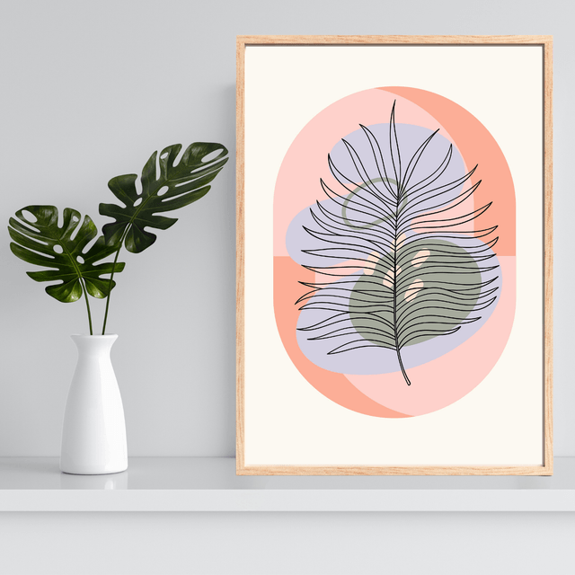  Harmonie Botanique Moderne / Modern Botanical Harmony Wall Art 