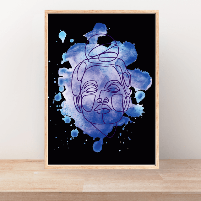 Impression Art Linéaire Féminin Rétro - Décoration Murale Vintage / Retro Female Line Art Print - Vintage Wall Decor