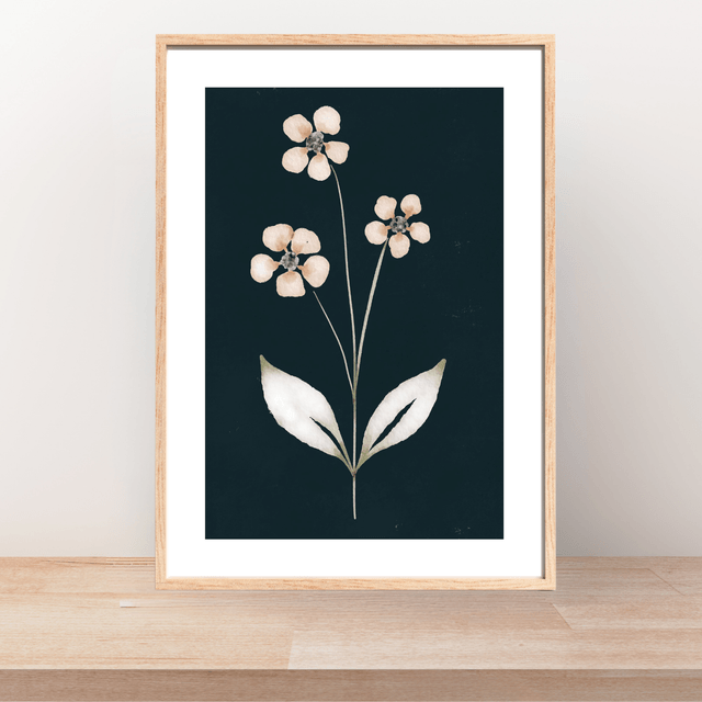  Impression Florale Pastel / Pastel Floral Print: Décoration Murale Minimalist 