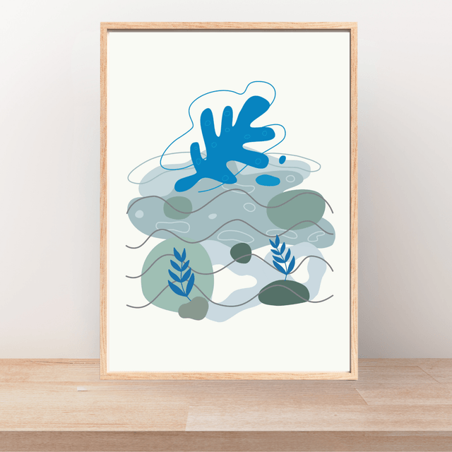 Impression Botanique Verte Bohème - Décoration Murale Inspirée par la Nature / Botanical Green Boho Print - Nature-Inspired Wall Decor