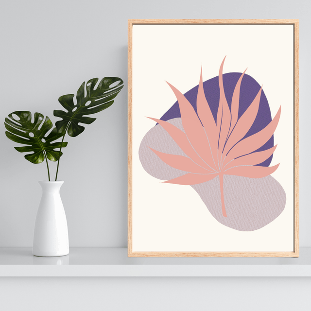 Impression Bohème Botanique Violette - Décoration Murale Bohème / Botanical Purple Boho Print - Bohemian Wall Decor