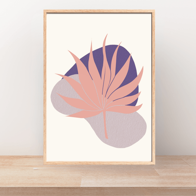Impression Bohème Botanique Violette - Décoration Murale Bohème / Botanical Purple Boho Print - Bohemian Wall Decor