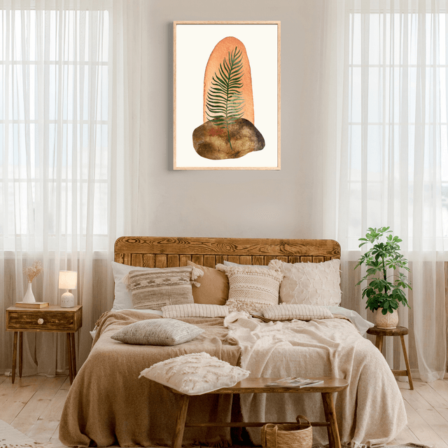 Impression Feuille Botanique Minimaliste - Décoration Murale Élégante / Minimalist Botanical Leaf Print - Elegant Wall Decor