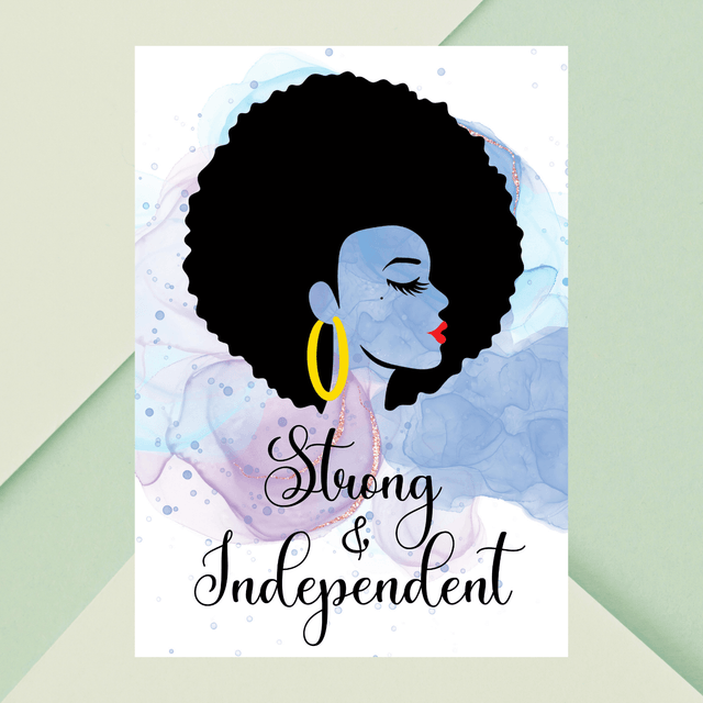 Art Linéaire Féminin - Illustration de Force et d'Indépendance / Feminine Line Art Illustration - Empowerment and Independence