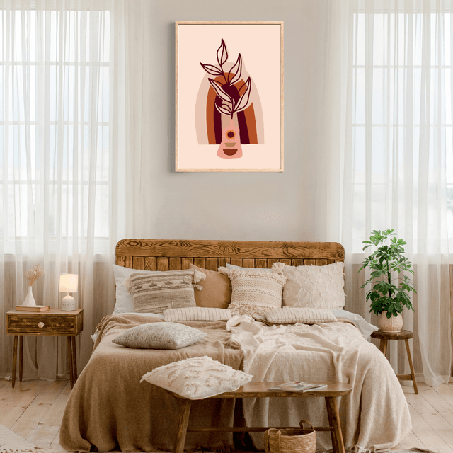 Impression Plante Botanique Bohème - Art Mural Inspiré par la Nature / Botanical Boho Plant Print - Nature-Inspired Wall Art