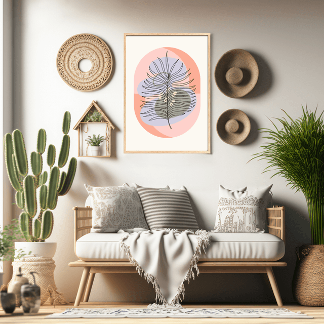  Harmonie Botanique Moderne / Modern Botanical Harmony Wall Art 