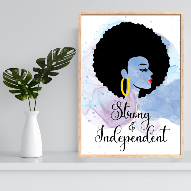 Art Linéaire Féminin - Illustration de Force et d'Indépendance / Feminine Line Art Illustration - Empowerment and Independence