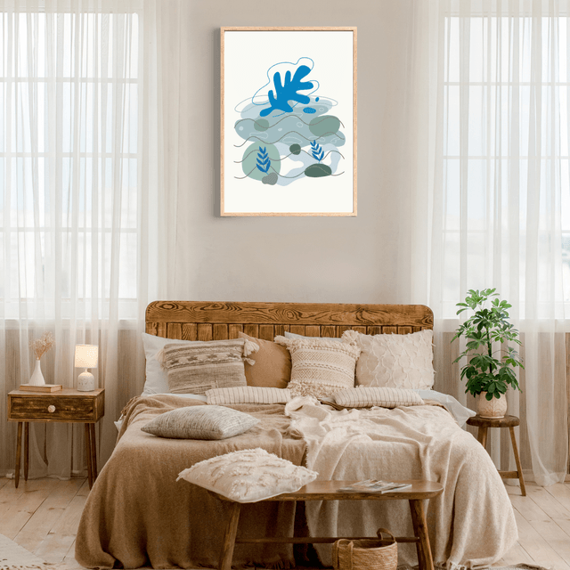 Impression Botanique Verte Bohème - Décoration Murale Inspirée par la Nature / Botanical Green Boho Print - Nature-Inspired Wall Decor