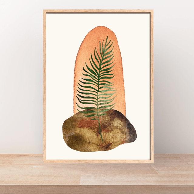 Impression Feuille Botanique Minimaliste - Décoration Murale Élégante / Minimalist Botanical Leaf Print - Elegant Wall Decor
