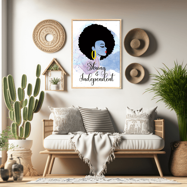 Art Linéaire Féminin - Illustration de Force et d'Indépendance / Feminine Line Art Illustration - Empowerment and Independence