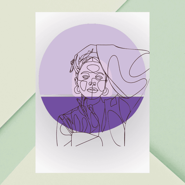 IIIustration de Art Linéaire Élégant - Femme avec le Bras Levé / Elegant Line Art Woman with Raised Arm - Minimalist Art Print