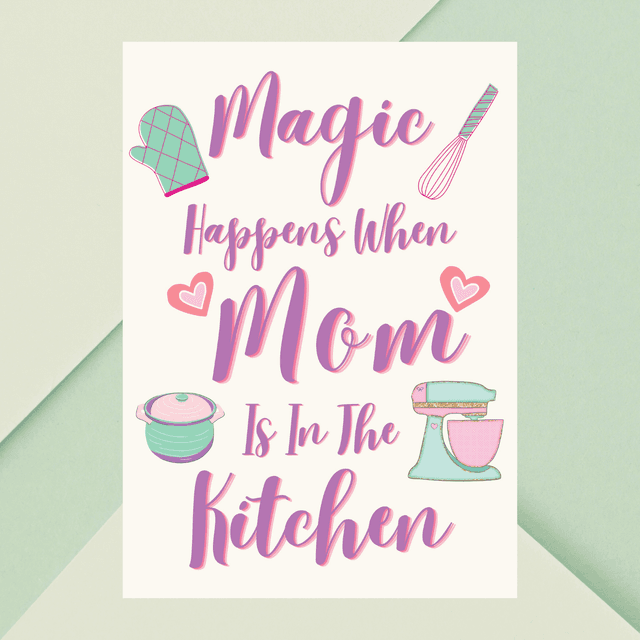 Impression Typographique &#039;Rien de Mieux que la Cuisine de Maman&#039;- Décoration Murale / Nothing Better Than Mom&#039;s Cooking Typography Print - Wall Decor&quot;