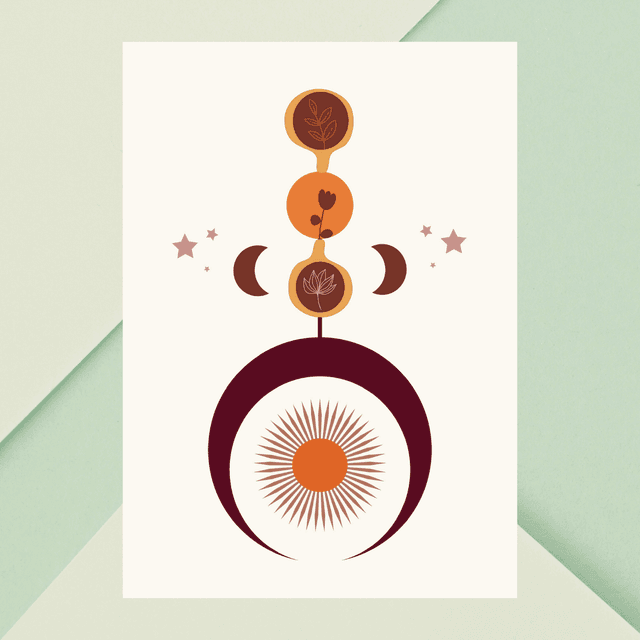 Impression d&#039;Art Harmonie Céleste – Décoration Murale Bohème Moderne / Celestial Harmony Art Print – Modern Boho Wall Decor