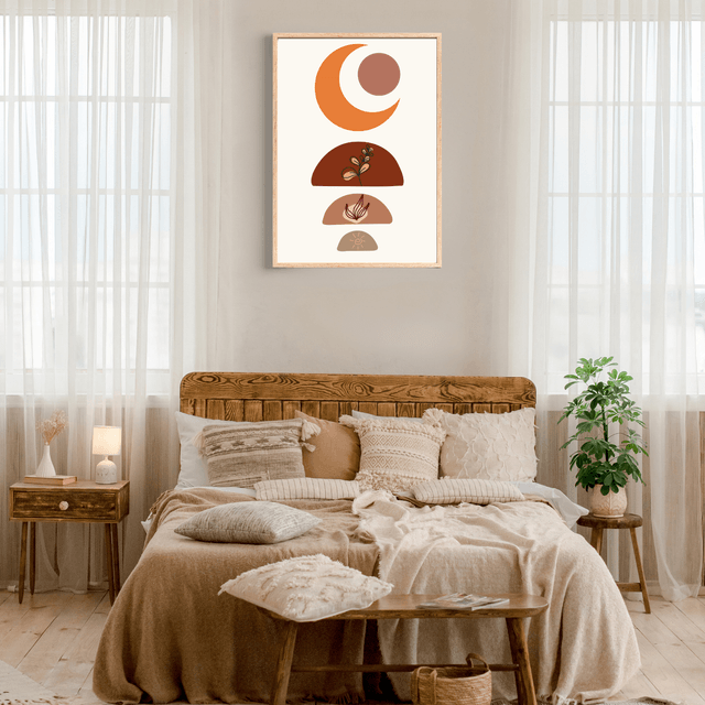 Décoration Murale Bohème Botanique Lunaire / Lunar Botanical Boho Wall Art